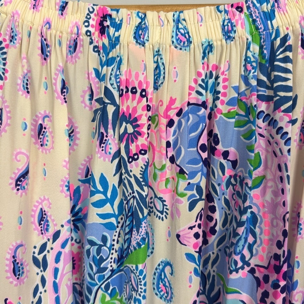 Lilly Pulitzer Nevie Off The Shoulder Top. Haute Nature. Size S. - Picture 6 of 9